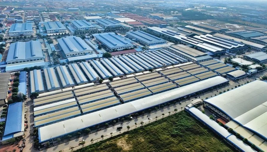 270,000 m² Steel Structure Project for Phnom Penh Water Supply Authority Exhibition Center is Completed.