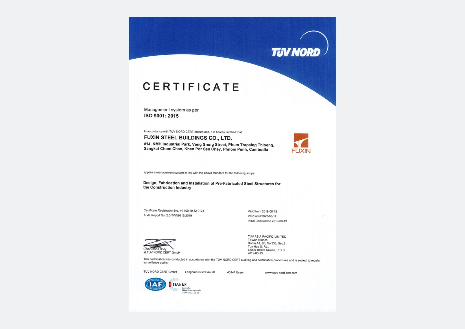 ISO 9001:2015 Certification Achieved.